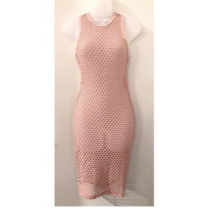 Light Pink Fishnet Dress